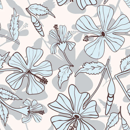 Floral background with flowersのイラスト素材