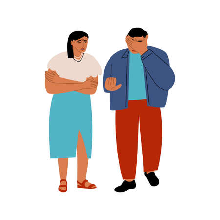 People during the conflictのイラスト素材