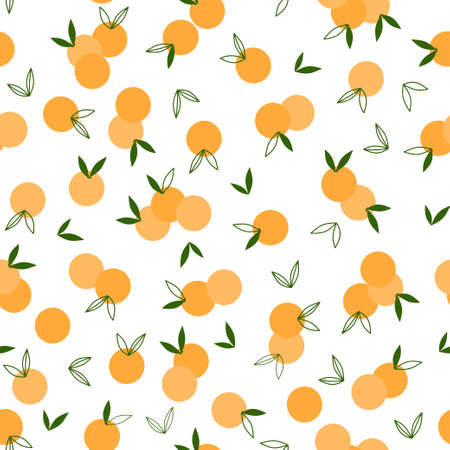 Seamless pattern with fruits