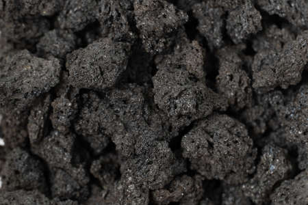 Small pieces 1 day volcanic solidified lava from an active volcano