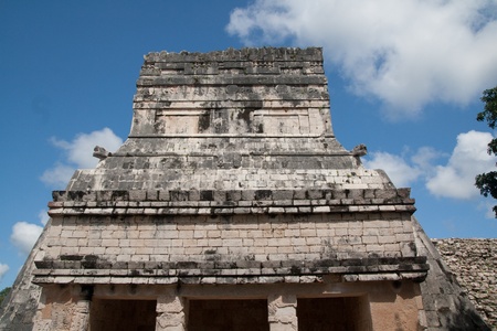 Temple of Kukulkan, often referred to as El Castillo (the castle), Chichen Itza (at the mouth of the well of the Itza), large pre-Columbian archaeological site built by the Maya. July 31st, 2010のeditorial素材