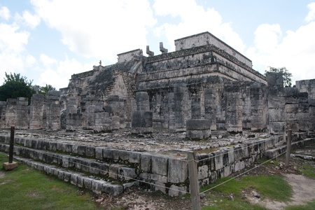 Temple of Kukulkan, often referred to as El Castillo (the castle), Chichen Itza (at the mouth of the well of the Itza), large pre-Columbian archaeological site built by the Maya civilization, on July 31st, 2010のeditorial素材