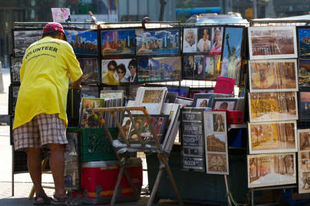 NEW YORK - SEPTEMBER 4: Paintings of New York City on the streets on September 04, 2011 in Soho, New...