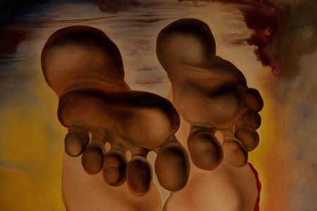 FIGUERAS - JULY 26: Details from Dali Museum, opened on September 28, 1974 and housing the largest collection of works by Salvador Dali on July 26, 2011 in Figueras, Catalunya, Spainのeditorial素材