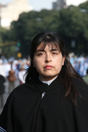 BUENOS AIRES - JULY 17: People at Festival Internacional de Folklore de Buenos Aires on July 17, 2010 in Buenos Aires, Argentina.のeditorial素材