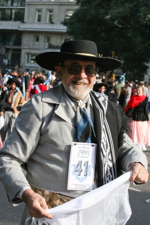BUENOS AIRES - JULY 17: People at Festival Internacional de Folklore de Buenos Aires on July 17, 2010 in Buenos Aires, Argentina.のeditorial素材