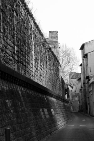 The Palais des Papes  is a historical palace in Avignon, southern France, one of the largest and most important medieval Gothic buildings in Europe  26 March 2011 のeditorial素材