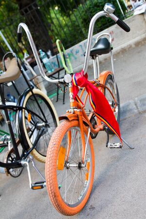 BUCHAREST - JUNE 15  Bicycle on Arthur Verona - Painter street, as part of the Street Delivery 2012, on June 15, 2012 in Bucharest, Romaniaのeditorial素材