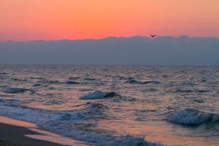 Sunrise by the Black Seaの写真素材