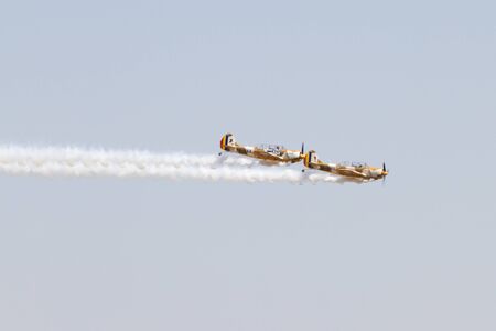BUCHAREST - JULY 21: Romanian Airshow on Baneasca Airport on July 21, 2012 in Bucharest, Romania
