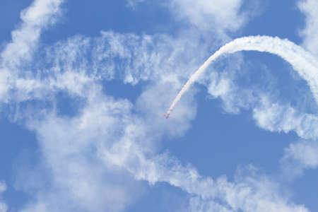 BUCHAREST - JULY 21: Romanian Airshow on Baneasca Airport on July 21, 2012 in Bucharest, Romaniaのeditorial素材