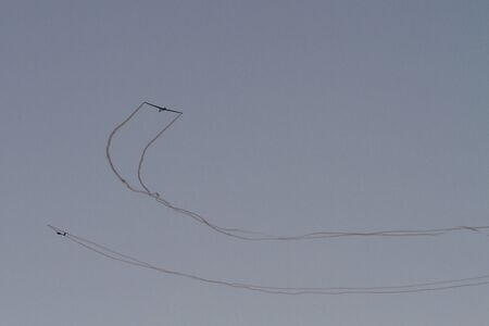 BUCHAREST - JULY 21: Romanian Airshow on Baneasca Airport on July 21, 2012 in Bucharest, Romaniaのeditorial素材