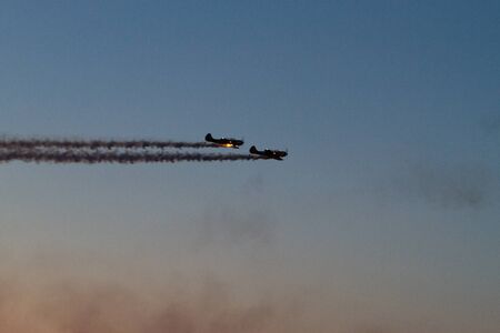 BUCHAREST - JULY 21: Romanian Airshow on Baneasca Airport on July 21, 2012 in Bucharest, Romaniaのeditorial素材