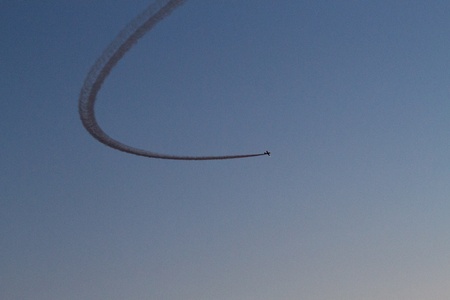 BUCHAREST - JULY 21: Romanian Airshow on Baneasca Airport on July 21, 2012 in Bucharest, Romania