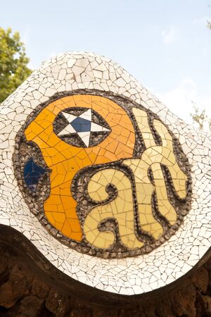 Park Guell Mosaic Sign