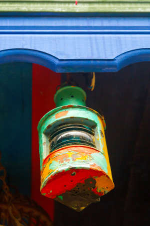 colorful lamps with different shapes in turkish settingの写真素材
