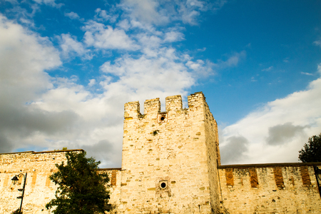 ISTANBUL, TURKEY - SEPTEMBER 23: Hagia Sophia former Greek Orthodox patriarchal basilica (church), later an imperial mosque, and now a museum (Ayasofya M?zesi) on September 23, 2014 in Istanbul, Turkeyのeditorial素材