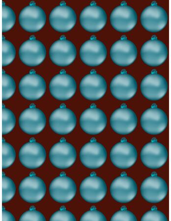 Pattern of Christmas globes
