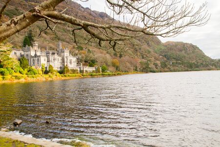 Kylemore Abbey, a Benedictine monastery in on the grounds of Kylemore Castle, in Connemara, County Galway, Ireland.の写真素材