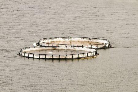 View of the western Ireland countryside landscape in winter - Connemara and Galway Bayの写真素材