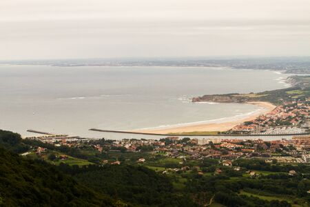 Coast view in the Basque countryの写真素材