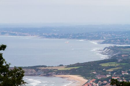 Coast view in the Basque countryの写真素材