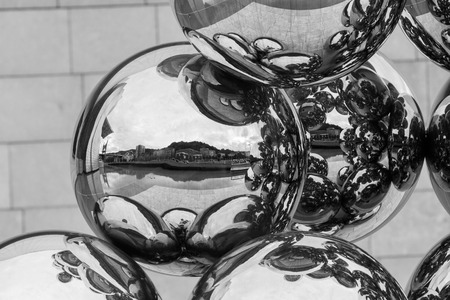 BILBAO - JULY 21: Exterior view of the The Guggenheim Museum Bilbao, museum of modern and contemporary art designed by Canadian-American architect Frank Gehry, in Bilbao, Basque Country, Bizkaia, Spain on July 21st, 2017のeditorial素材