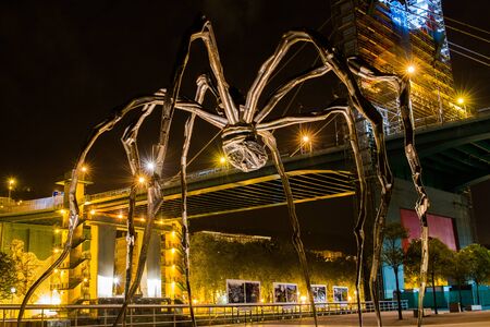 BILBAO - JULY 21: Exterior view of the The Guggenheim Museum Bilbao, museum of modern and contemporary art designed by Canadian-American architect Frank Gehry, in Bilbao, Basque Country, Bizkaia, Spain on July 21st, 2017のeditorial素材