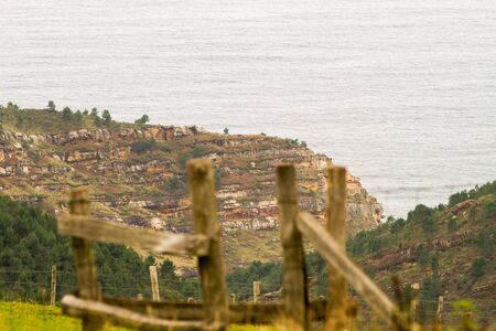 Coast view in the Basque countryの写真素材