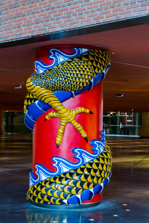 BILBAO - JULY 31: Azkuna Zentroa, previously known as AlhÃ³ndiga Bilbao, former wine warehouse transformed into multi-purpose contemporary centre by  French designer Philippe Starck. Bilbao, Basque Country, Bizkaia, Spain on July 21st, 2017のeditorial素材