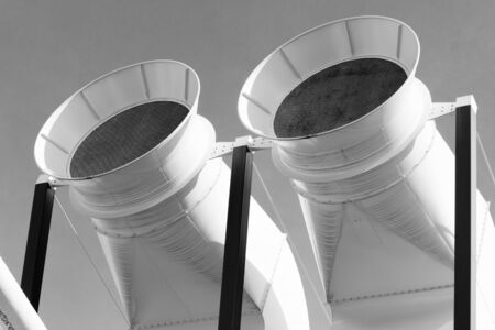 PARIS - SEPTEMBER 02:  Details of the industrial design at The Centre Pompidou in Paris, France on September 2nd, 2017のeditorial素材