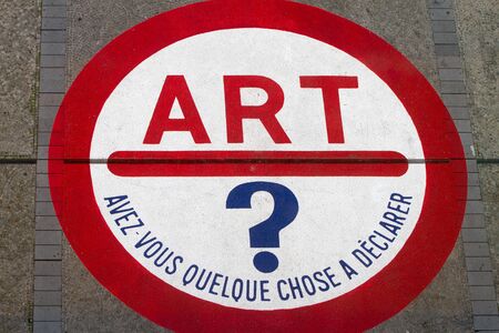 PARIS - SEPTEMBER 02:  Art - Something to declere? part of the exhibition of the French-Canadian...