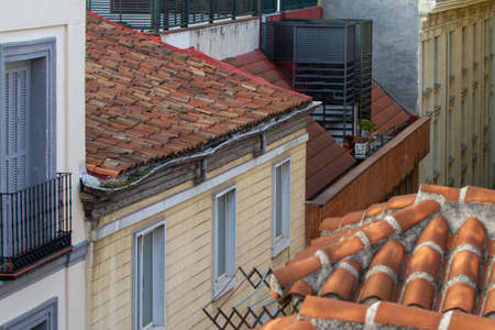 Madrid, Spain-April 1-30 2020: View of Madrid, as the city is coping with the lockdown due to Coronavirus(COVID-19) infectious disease caused by Sars-cov-2のeditorial素材