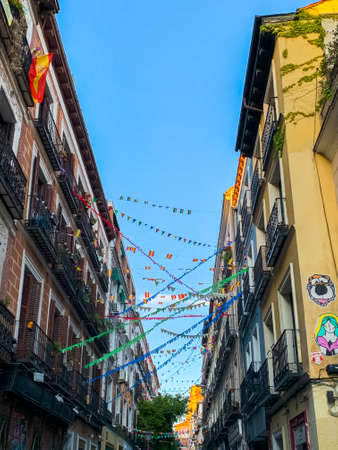 Madrid, Spain - May1-11 2020: View of Madrid, as residents are allowed individual exercise after the total lockdown due to Coronavirus(COVID-19) infectious disease caused by Sars-cov-2のeditorial素材