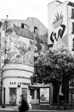 Madrid, Spain - May24 2020: Madrid residential building , as the city moves into phase1 after the total lockdown due to Coronavirus (COVID-19) infectious disease caused by Sars-cov-2のeditorial素材