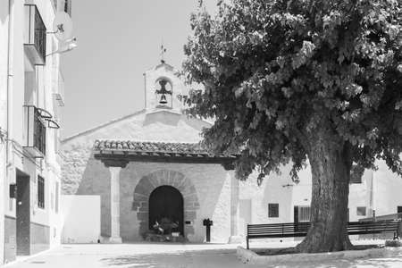 Chelva, Spain - June 29, 2020: View from the empty streets of the village in summer after covid-19...