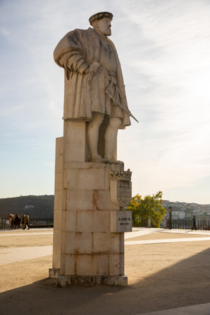 Coimbra, Portugal - October 16 2020: Architecture details of Coimbra city and University of Coimbra (moved permanently to its current city in 1537) on October 16th, 2020 in Coimbra, Portugalのeditorial素材