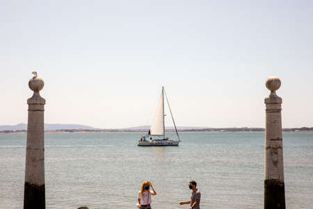 Lisbon, Portugal - August 8, 2021: Architecture details of Lisbon, the capital and the largest city of Portugal, August 8th, 2021 in Lisbon, Portugalのeditorial素材