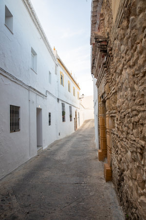 Andalusia, Spain - October 11: Architectural details of the picturesque small, quiet hilltop white villages âPueblos Blancos of Andalusiaâ, with enchanting Moorish charm in Spain, October 11th 2021のeditorial素材