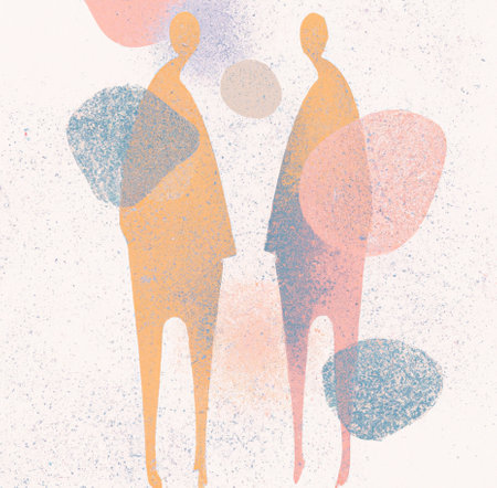 couple in love abstract grunge background. hand drawn vector illustrationの素材