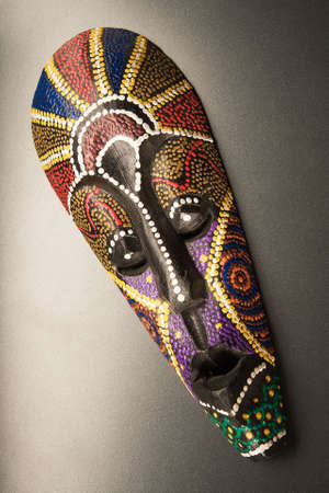 mask for ceremonies on agray backgroundの写真素材