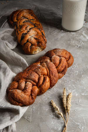 wicker patty on a wooden table and napkin