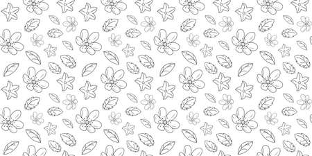 Seamless floral pattern backgroundのイラスト素材