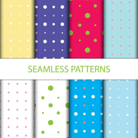Seamless polka dot pattern backgroundのイラスト素材