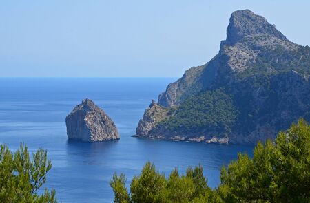 View from Formentor, located in the northern parts of Mallorca, Spain の写真素材