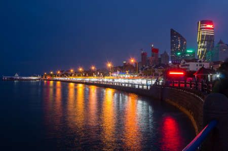 Qingdao night viewのeditorial素材