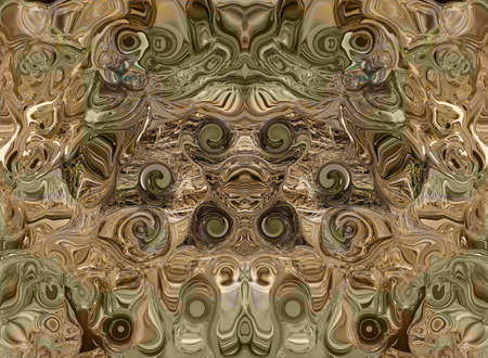 abstract background with the eyes of the waves. In the green-brown color gamutの写真素材