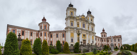 Buildings complex of former Jesuit College of the 18th century with Transfiguration Basilica in...