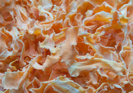 Texture of colorful dried carrots 