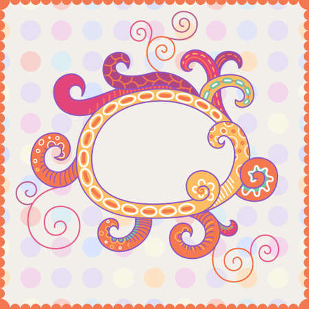 Colorful abstract background with bright frameのイラスト素材